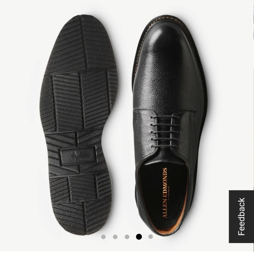 Allen Edmonds Wanderer Comfort Black Oxfords